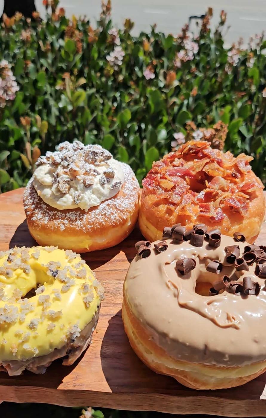 Assorted gourmet donuts at YLS Bakery & Cafe