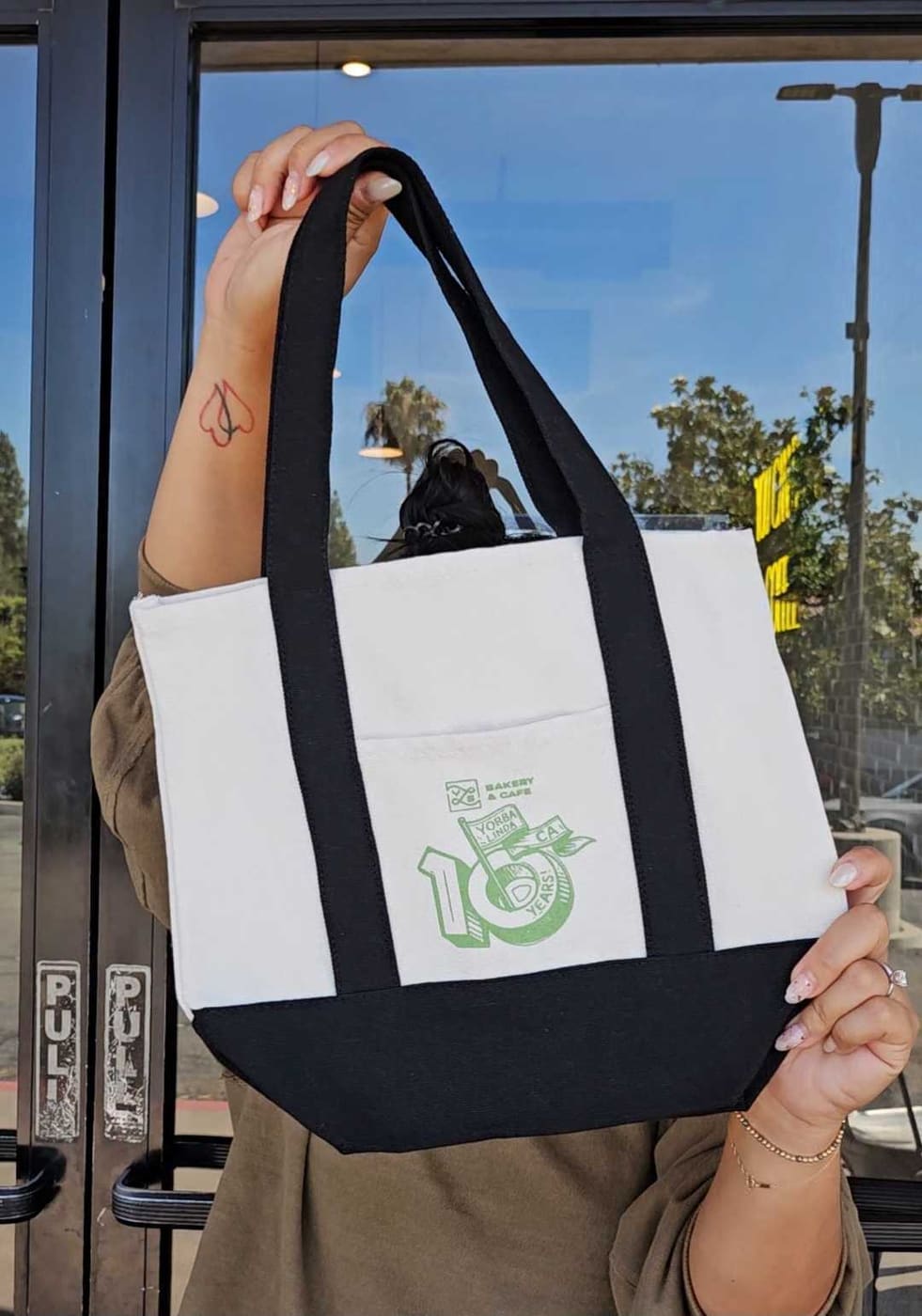 YLS Bakery & Cafe 10 year anniversary tote bag